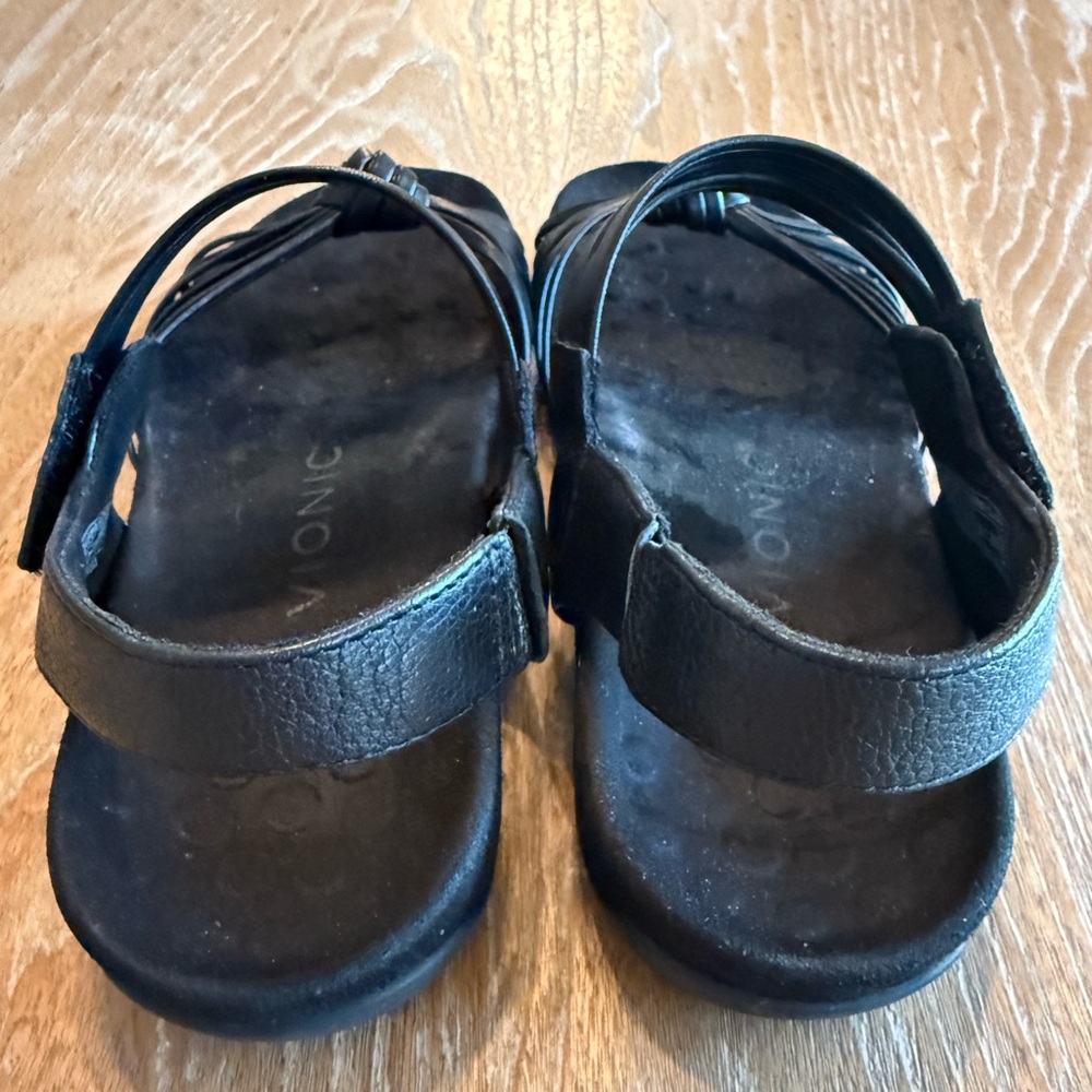 Vionic Talulah Black Leather Adjustable Straps Wo… - image 6